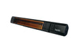 Zwarte slimme wandmodel Heatix heater of terrasverwarmer met 2500 Watt met afstandsbediening
